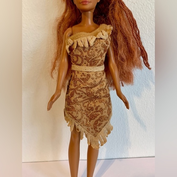 The Little Mermaid Live Action Ariel Doll Barbie Pocahontas Glitter Dress 2022 - Picture 3 of 8